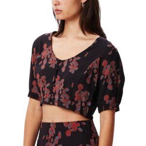 OBEY Blood Red Clot Crop Top